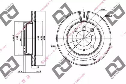 Тормозной диск DJ PARTS BD1562